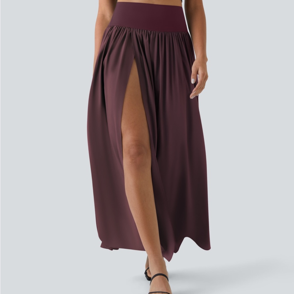 Halara Plum Maxi Skirt
